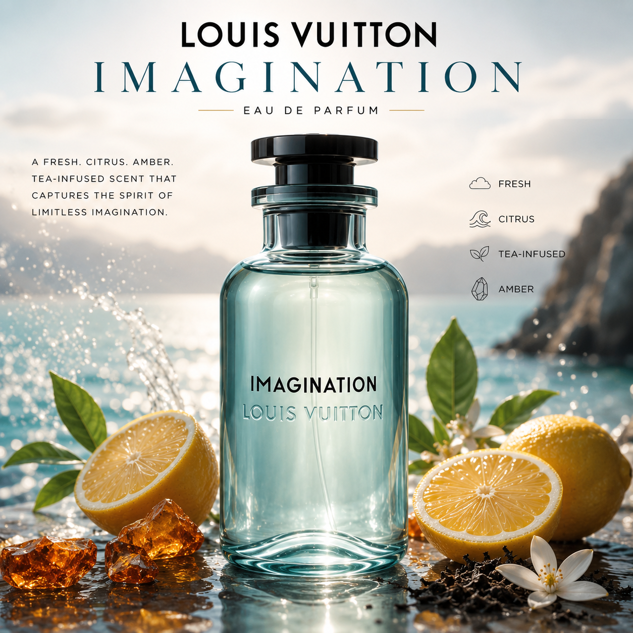 Louis Vuitton Imagination Eau de Parfum – Luxury Citrus & Black Tea Fragrance